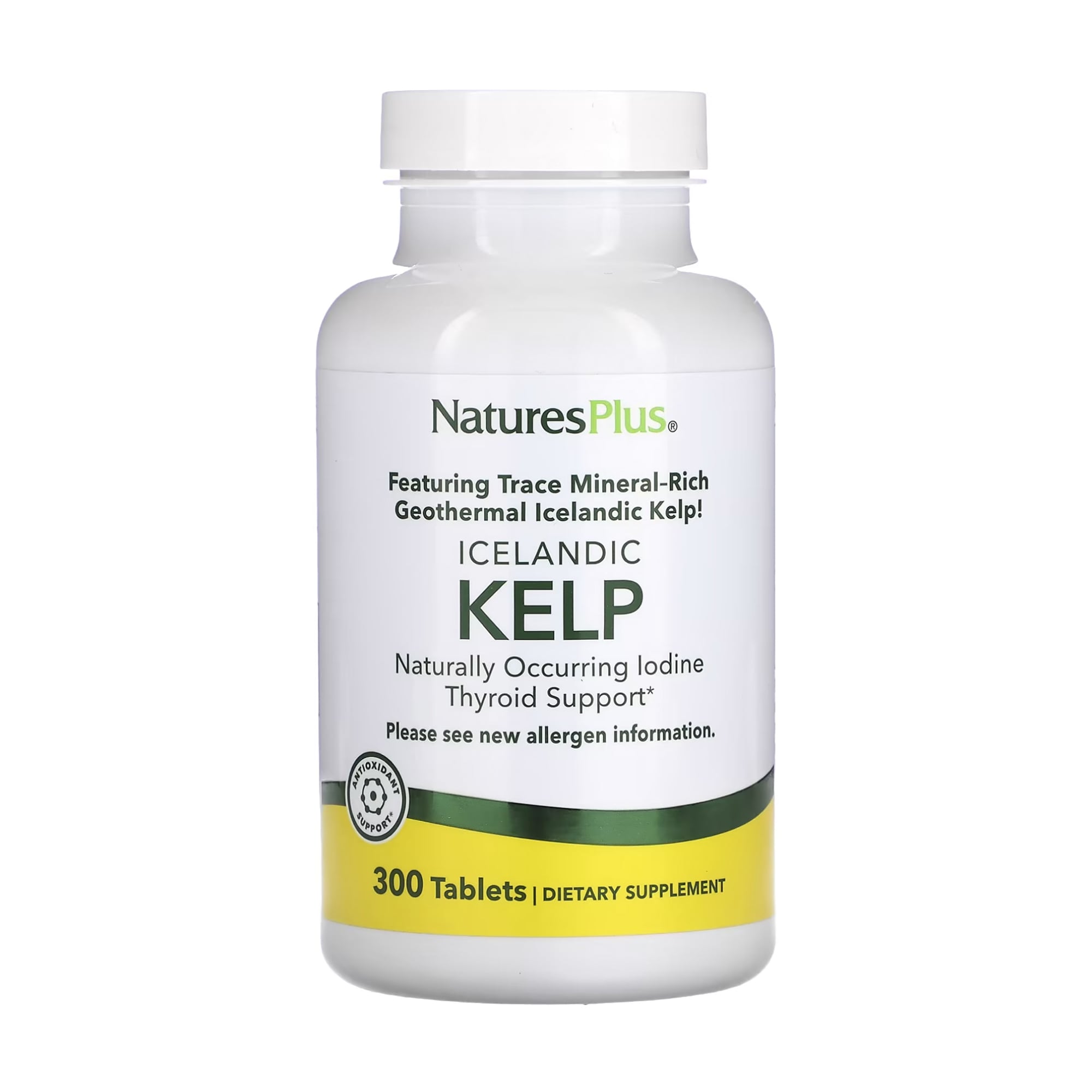 Ісландська ламінарія NaturesPlus Icelandic Kelp, 300 таблеток