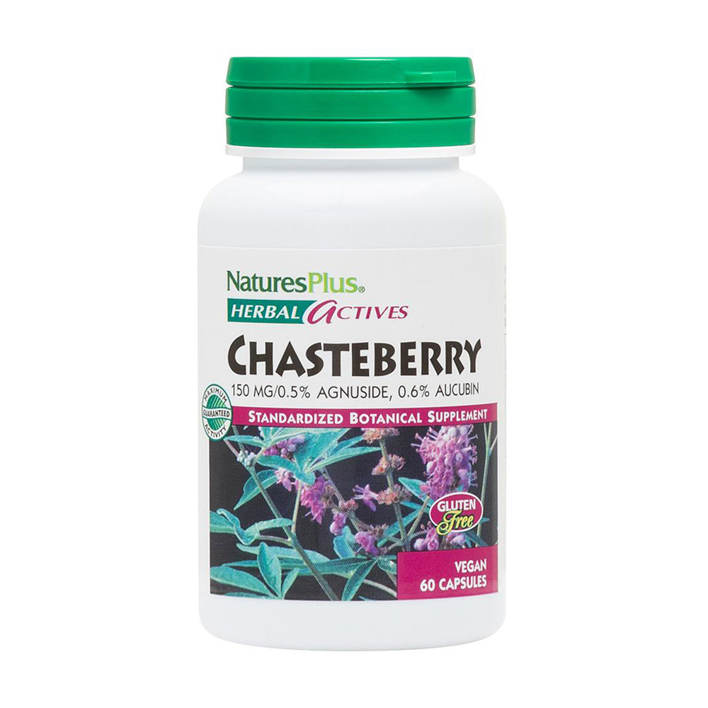 Плоди Авраамового дерева NaturesPlus Herbal Actives Chasteberry 150 мг, 60 капсул